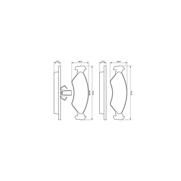 Set placute frana disc BOSCH 0 986 424 416