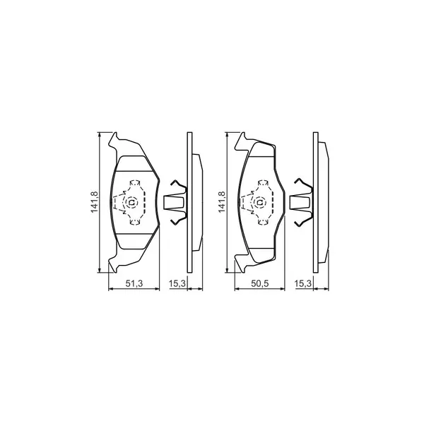 Set placute frana disc BOSCH 0 986 424 449