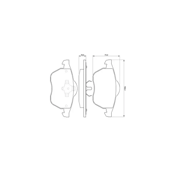 Set placute frana disc BOSCH 0 986 424 481