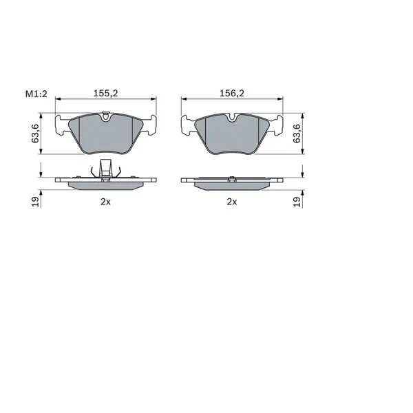 Set placute frana disc BOSCH 0 986 424 767