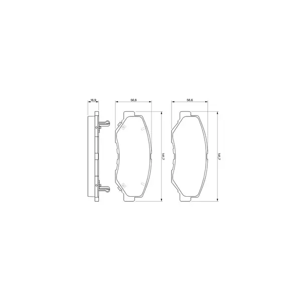 Set placute frana disc BOSCH 0 986 424 809