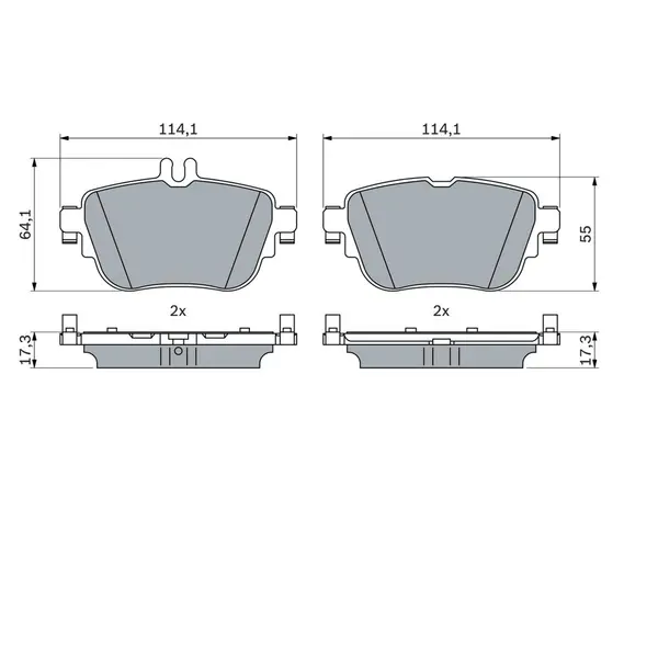 Set placute frana disc BOSCH 0 986 424 845