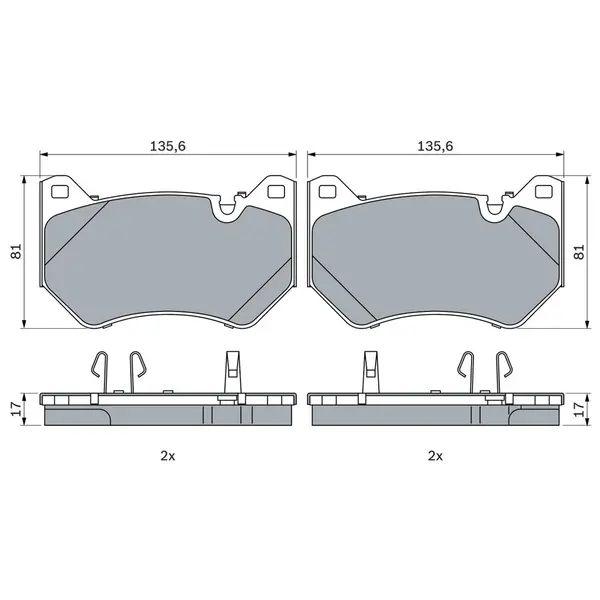 Set placute frana disc BOSCH 0 986 424 965