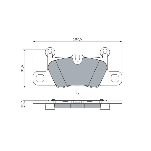 Set placute frana disc BOSCH 0 986 424 971