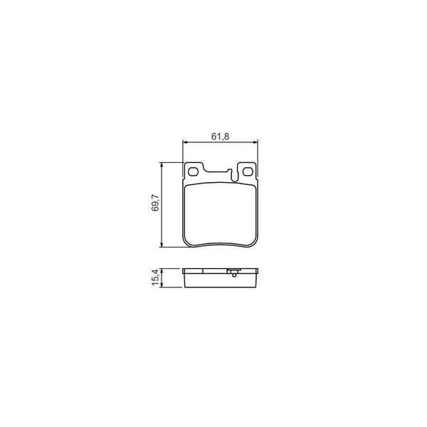 Set placute frana disc BOSCH 0 986 460 965
