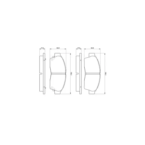 Set placute frana disc BOSCH 0 986 461 123