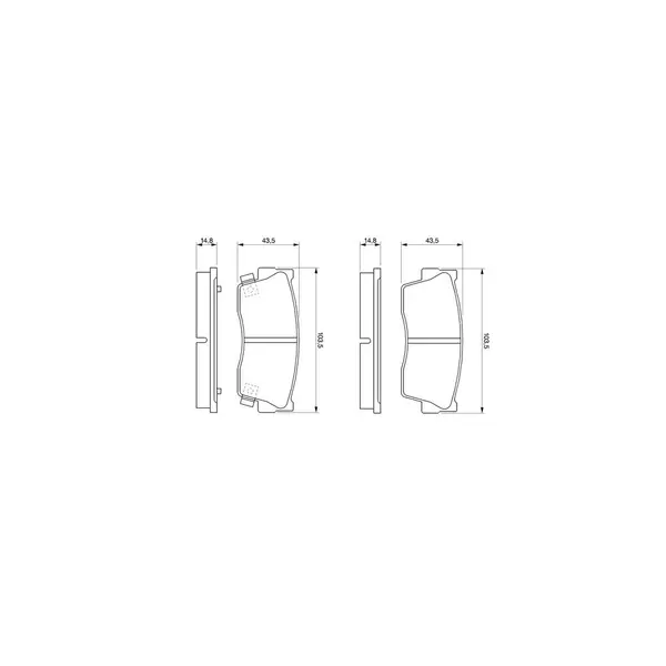 Set placute frana disc BOSCH 0 986 461 750