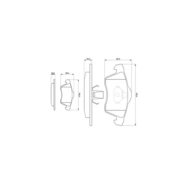 Set placute frana disc BOSCH 0 986 494 008