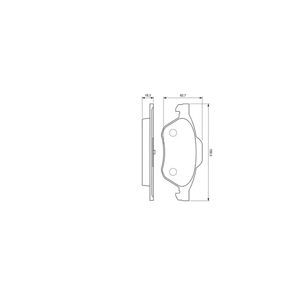 Set placute frana disc BOSCH 0 986 494 034