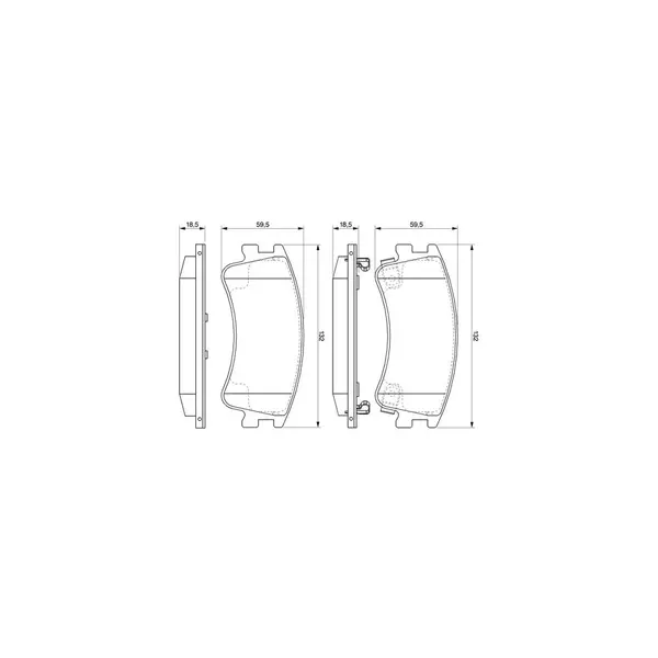 Set placute frana disc BOSCH 0 986 494 079