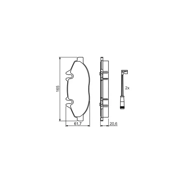 Set placute frana disc BOSCH 0 986 494 081