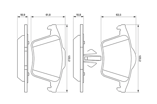 Set placute frana disc BOSCH 0 986 494 102