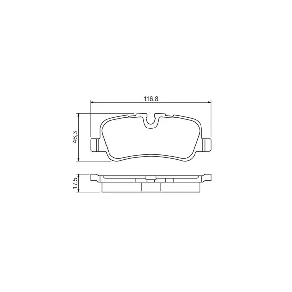 Set placute frana disc BOSCH 0 986 494 148