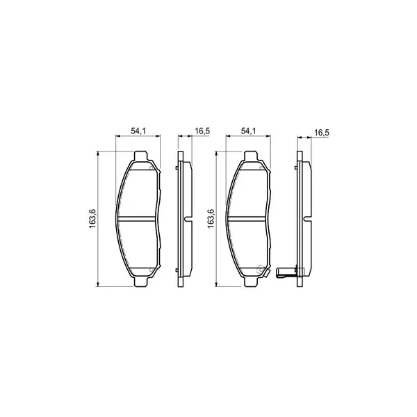 Set placute frana disc BOSCH 0 986 494 151