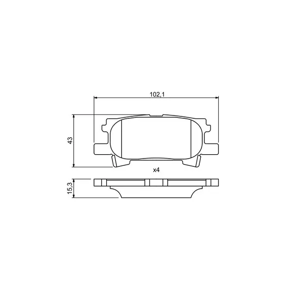 Set placute frana disc BOSCH 0 986 494 224
