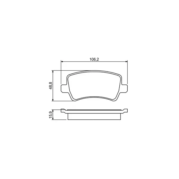 Set placute frana disc BOSCH 0 986 494 248