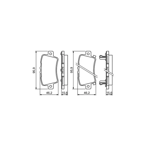 Set placute frana disc BOSCH 0 986 494 249