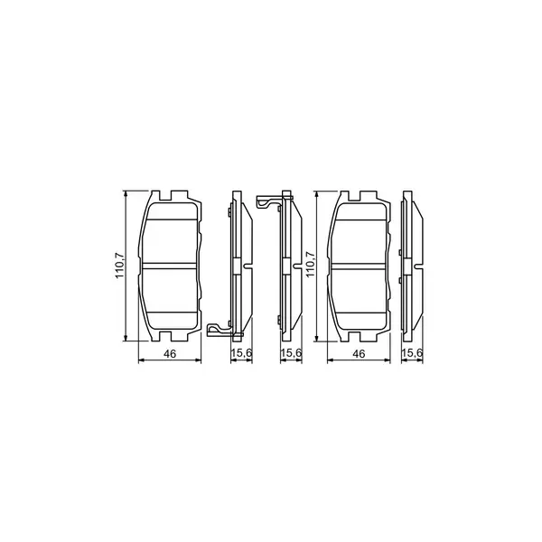 Set placute frana disc BOSCH 0 986 494 251