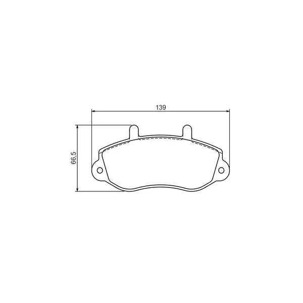 Set placute frana disc BOSCH 0 986 494 288