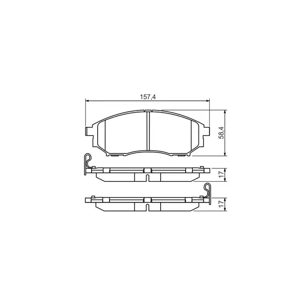 Set placute frana disc BOSCH 0 986 494 295