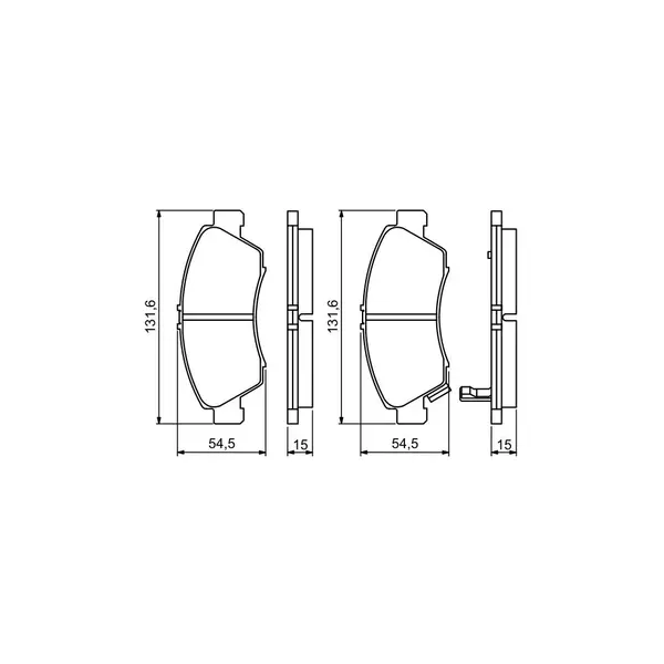 Set placute frana disc BOSCH 0 986 494 299