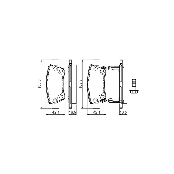 Set placute frana disc BOSCH 0 986 494 329