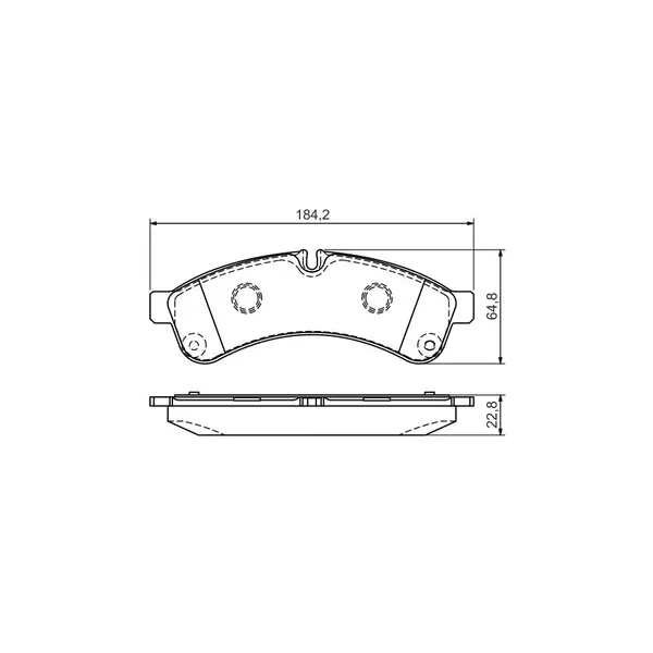 Set placute frana disc BOSCH 0 986 494 335