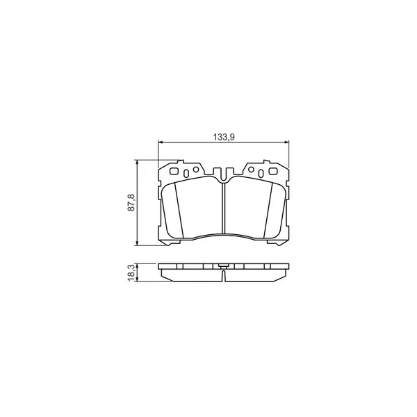 Set placute frana disc BOSCH 0 986 494 423