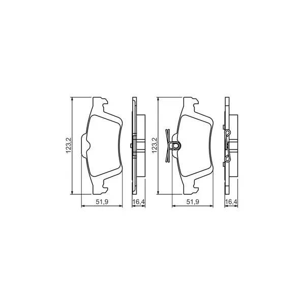 Set placute frana disc BOSCH 0 986 494 528