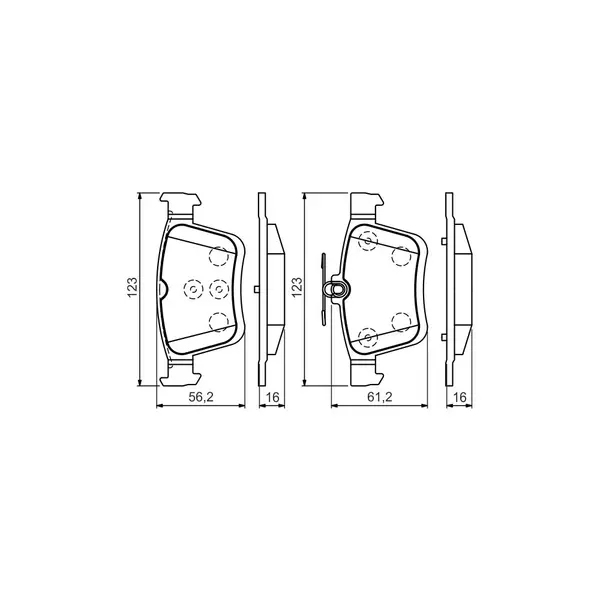 Set placute frana disc BOSCH 0 986 494 659