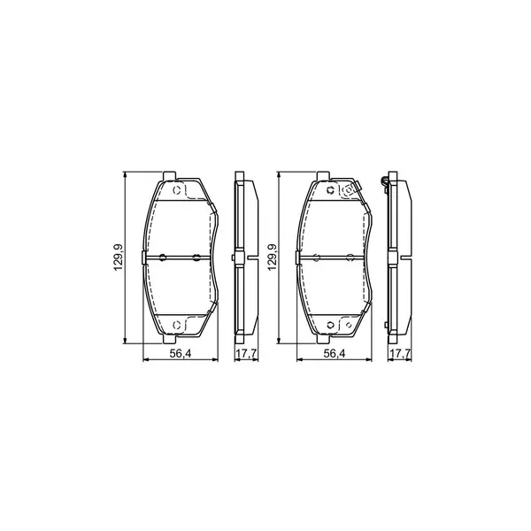 Set placute frana disc BOSCH 0 986 494 692
