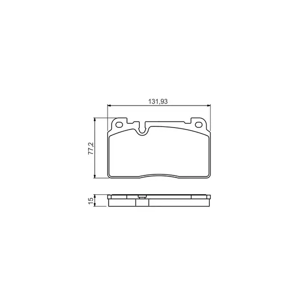 Set placute frana disc BOSCH 0 986 494 702