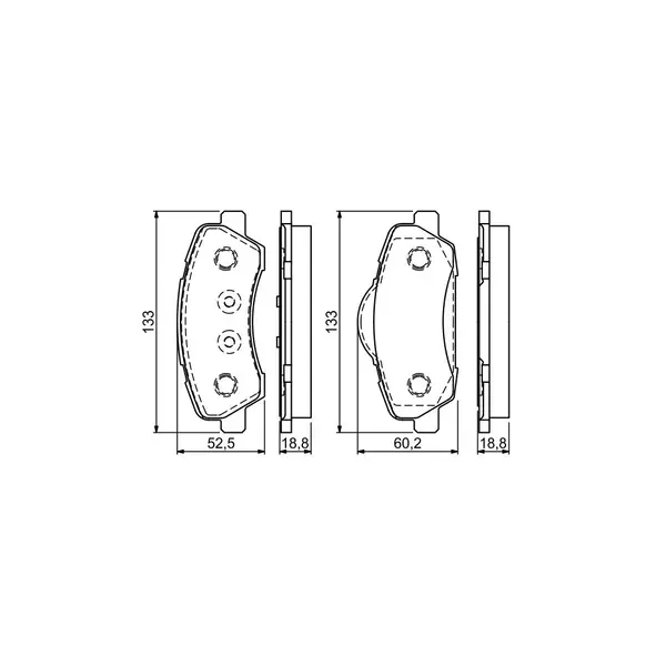 Set placute frana disc BOSCH 0 986 494 713