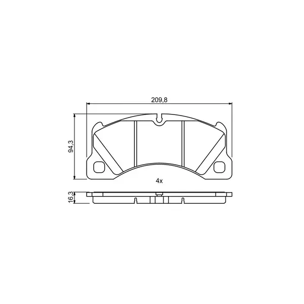 Set placute frana disc BOSCH 0 986 494 787