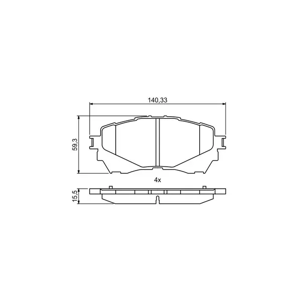 Set placute frana disc BOSCH 0 986 494 793