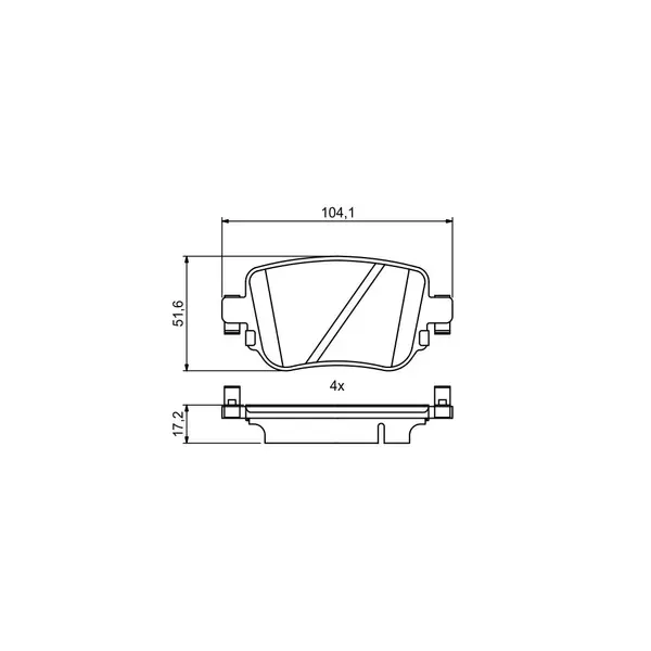 Set placute frana disc BOSCH 0 986 494 797