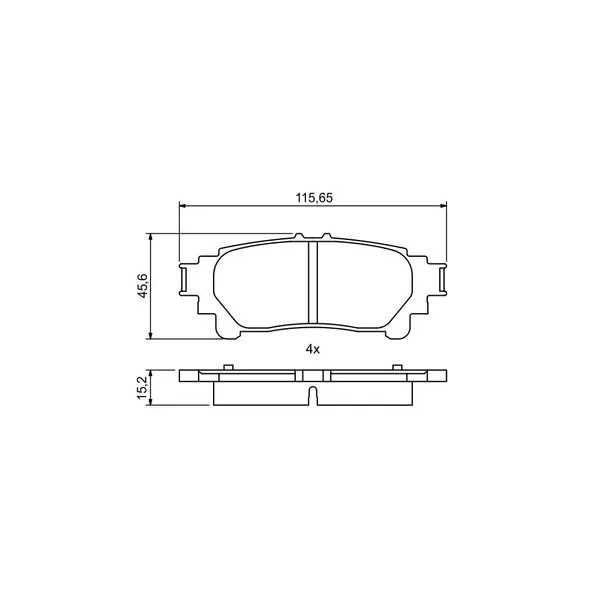 Set placute frana disc BOSCH 0 986 494 873