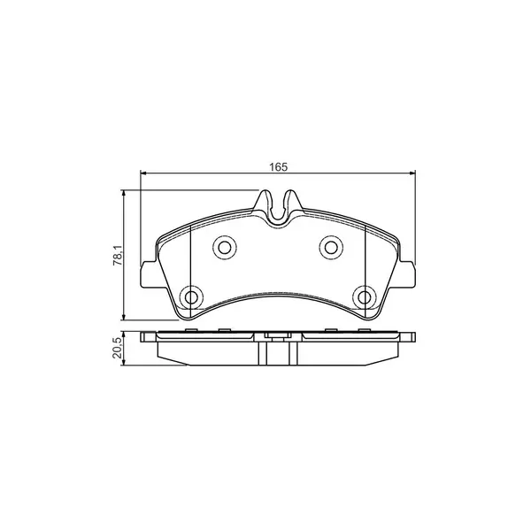 Set placute frana disc BOSCH 0 986 495 099