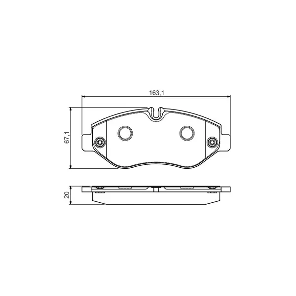 Set placute frana disc BOSCH 0 986 495 113