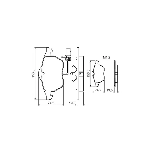 Set placute frana disc BOSCH 0 986 495 232