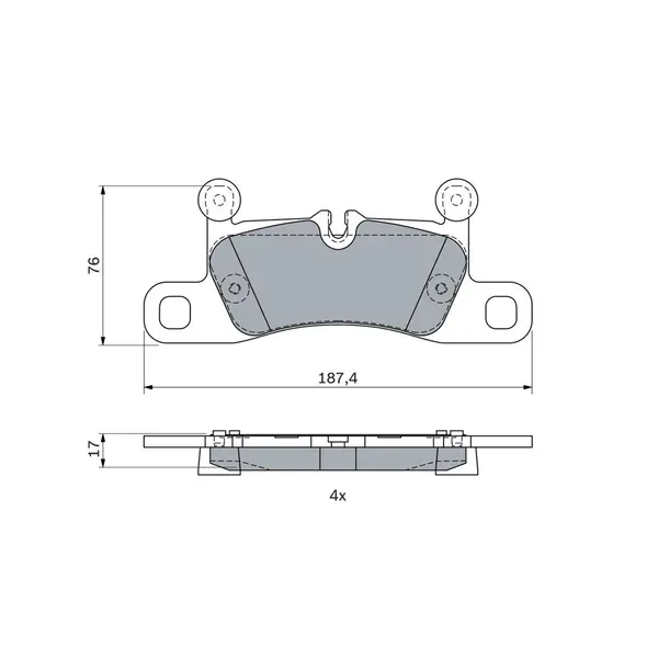 Set placute frana disc BOSCH 0 986 495 371