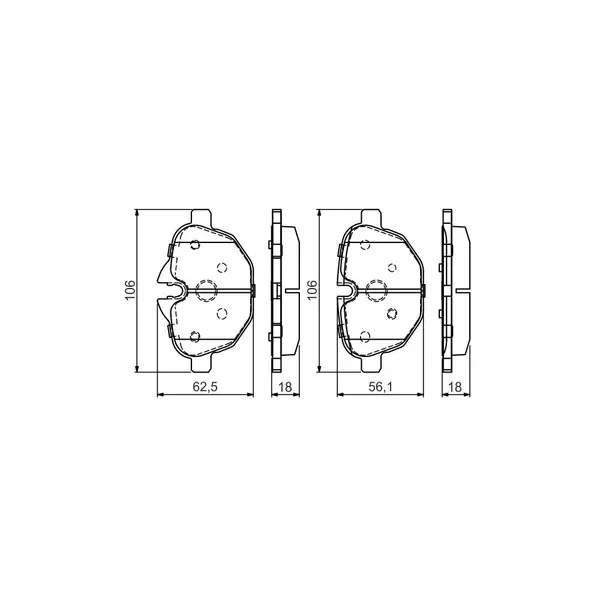 Set placute frana disc BOSCH 0 986 495 442