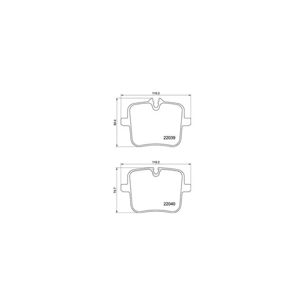 Set placute frana disc BREMBO P 06 109