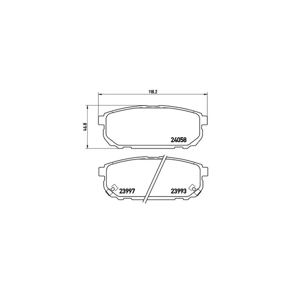 Set placute frana disc BREMBO P 30 023