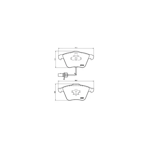Set placute frana disc BREMBO P 85 084