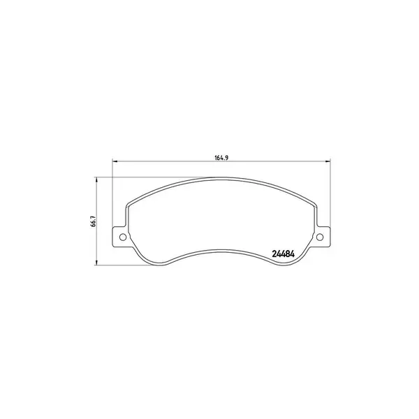 Set placute frana disc BREMBO P 85 115