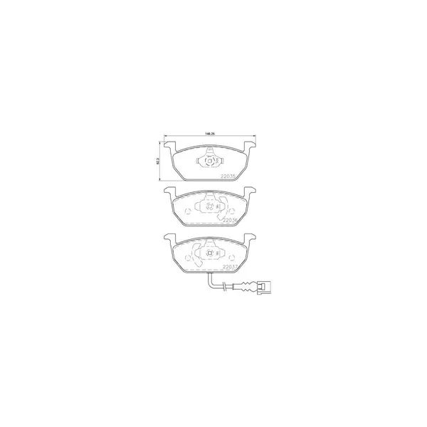 Set placute frana disc BREMBO P 85 137