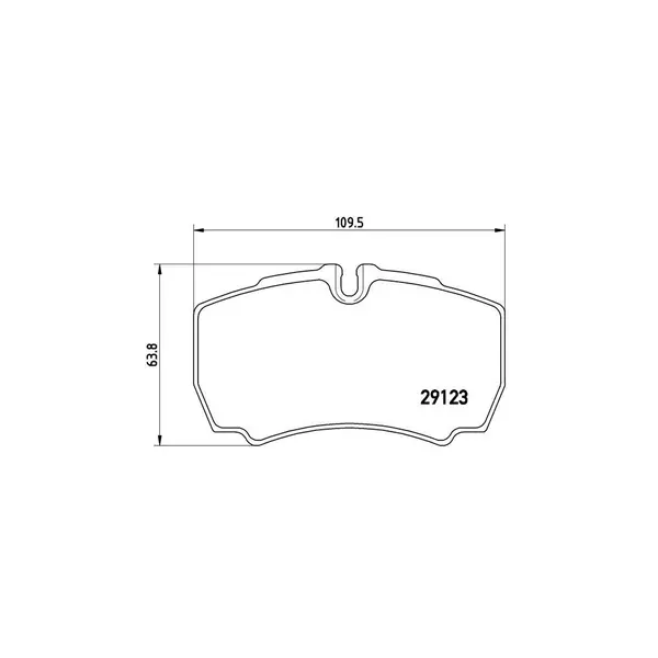 Set placute frana disc BREMBO P A6 023