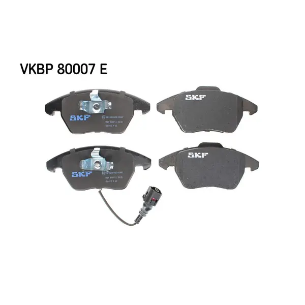 Set placute frana disc SKF VKBP 80007 E