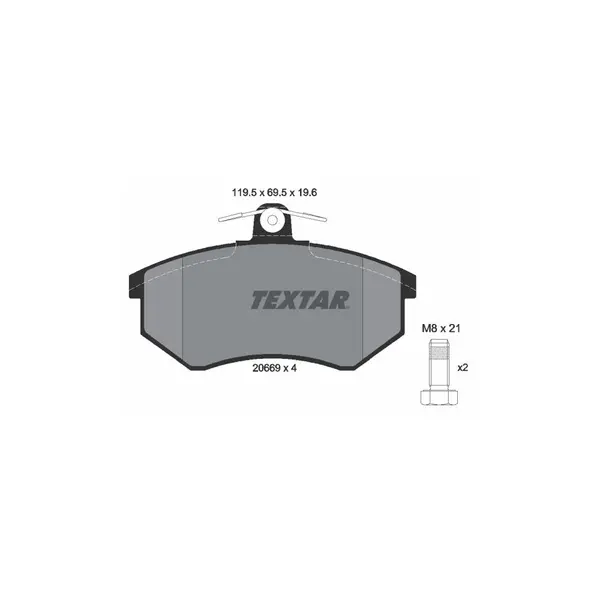 Set placute frana disc TEXTAR 2066921
